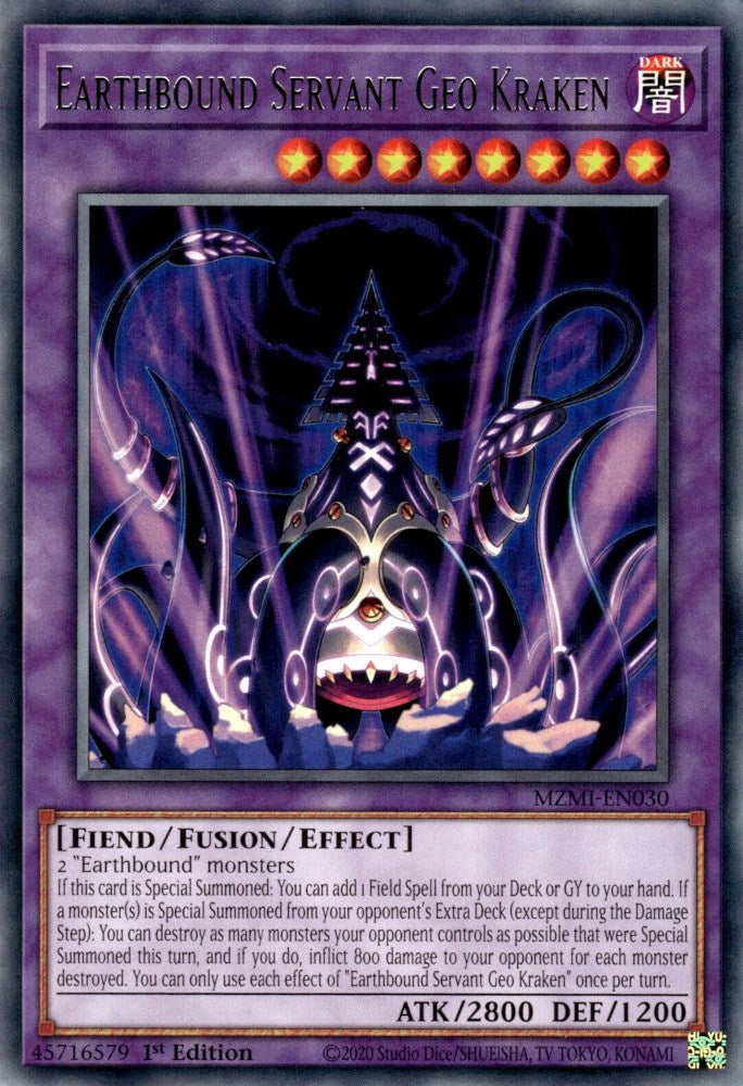 Earthbound Servant Geo Kraken [MZMI-EN030] Rare | Jomio and Rueliete's Cards and Comics