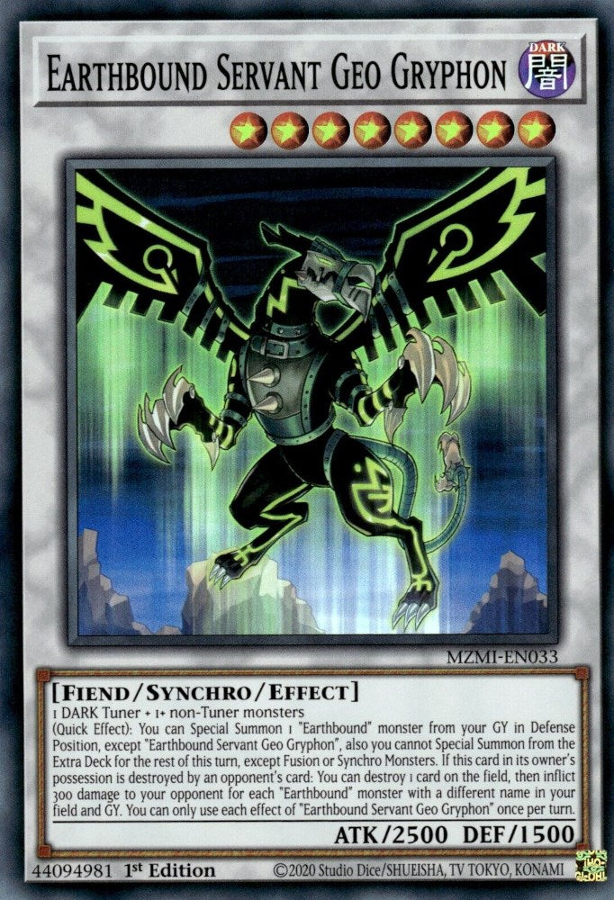 Earthbound Servant Geo Gryphon [MZMI-EN033] Super Rare | Jomio and Rueliete's Cards and Comics