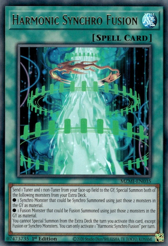 Harmonic Synchro Fusion [MZMI-EN035] Ultra Rare | Jomio and Rueliete's Cards and Comics