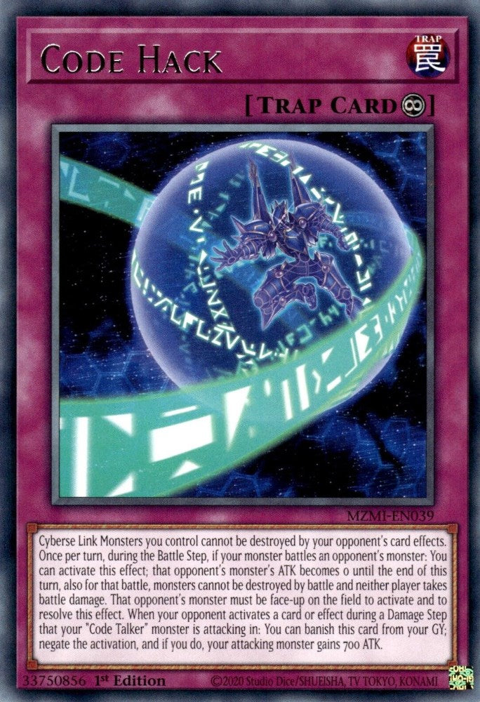 Code Hack [MZMI-EN039] Rare | Jomio and Rueliete's Cards and Comics