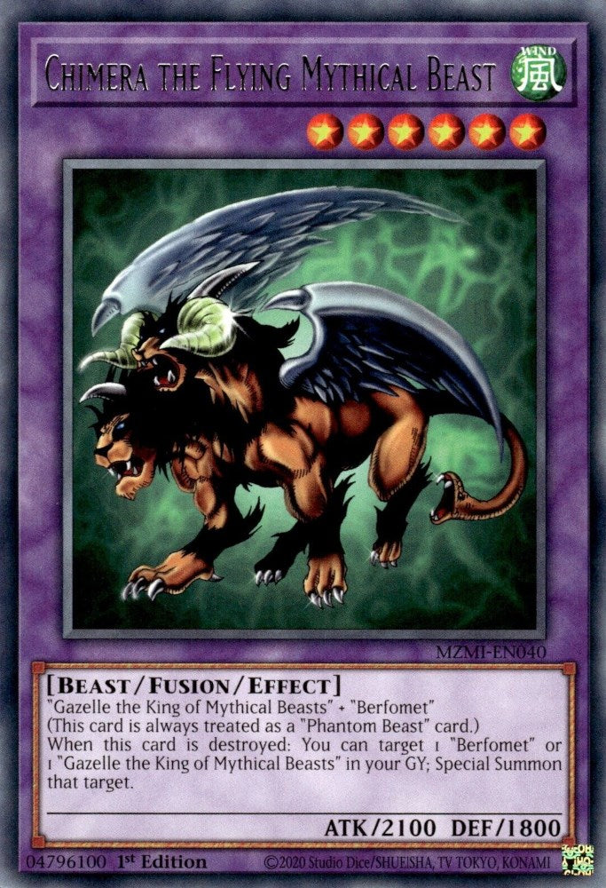 Chimera the Flying Mythical Beast [MZMI-EN040] Rare | Jomio and Rueliete's Cards and Comics