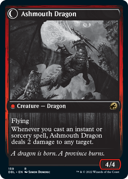 Smoldering Egg // Ashmouth Dragon [Innistrad: Double Feature] | Jomio and Rueliete's Cards and Comics