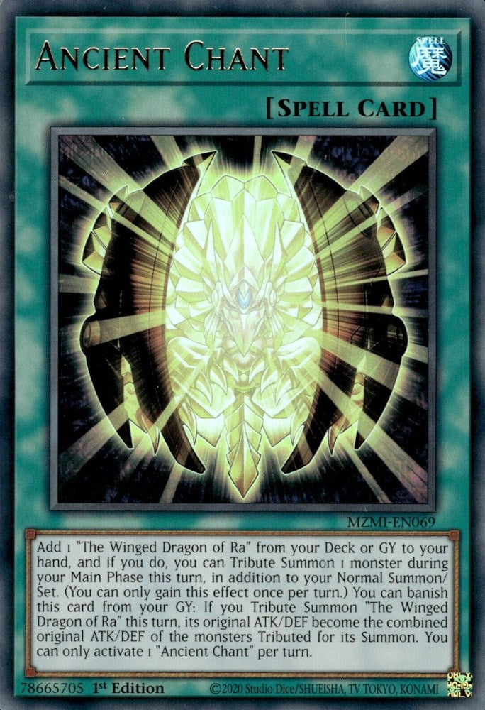 Ancient Chant [MZMI-EN069] Ultra Rare | Jomio and Rueliete's Cards and Comics