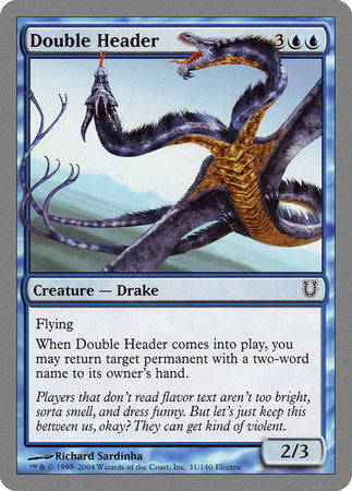 Double Header [Unhinged] | Jomio and Rueliete's Cards and Comics