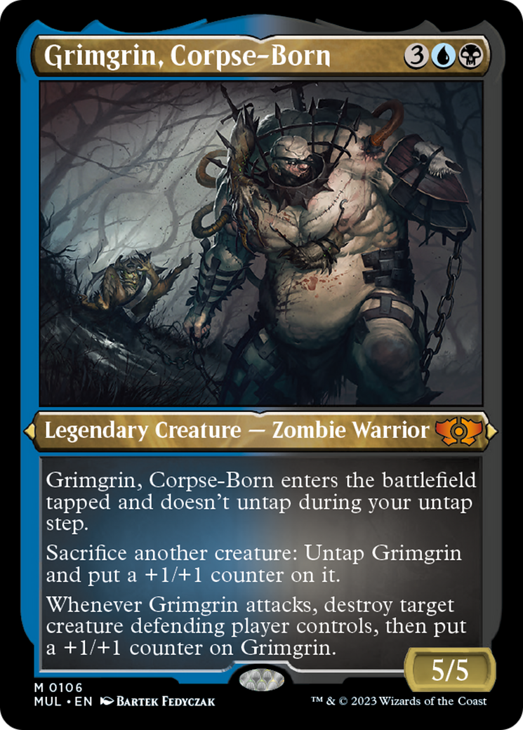 Grimgrin, Corpse-Born (Foil Etched) [Multiverse Legends] | Jomio and Rueliete's Cards and Comics