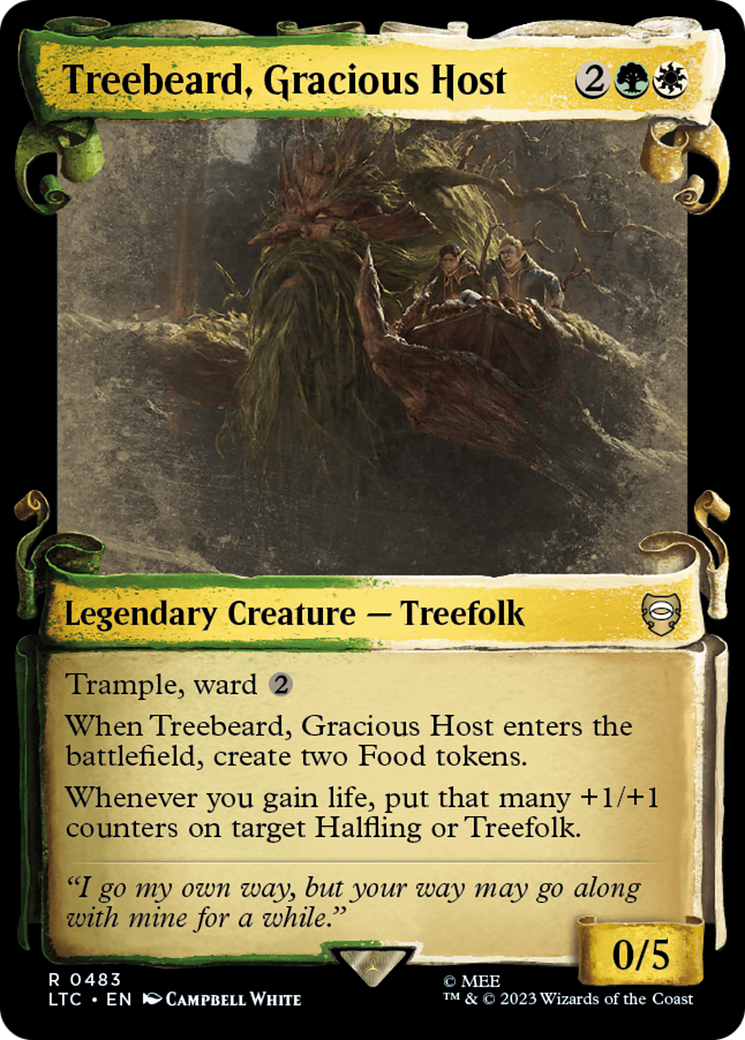 Treebeard, Gracious Host [The Lord of the Rings: Tales of Middle-Earth Commander Showcase Scrolls] | Jomio and Rueliete's Cards and Comics