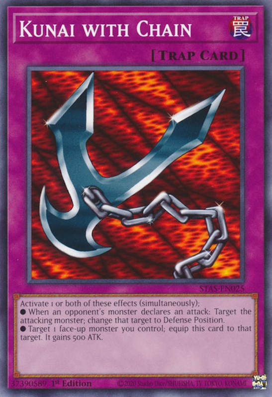 Kunai with Chain [STAS-EN025] Common | Jomio and Rueliete's Cards and Comics