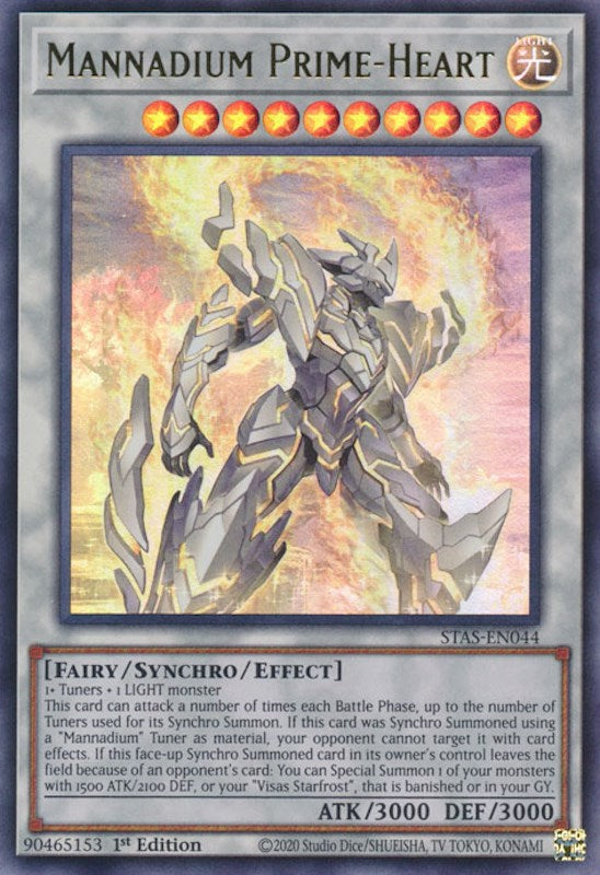 Mannadium Prime-Heart [STAS-EN044] Ultra Rare | Jomio and Rueliete's Cards and Comics