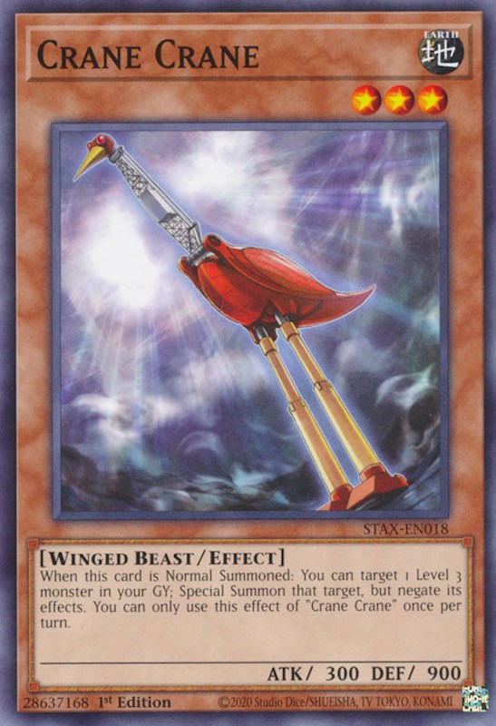 Crane Crane [STAX-EN018] Common | Jomio and Rueliete's Cards and Comics