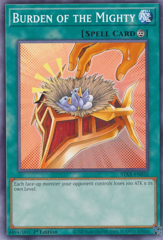 Burden of the Mighty [STAX-EN032] Common | Jomio and Rueliete's Cards and Comics