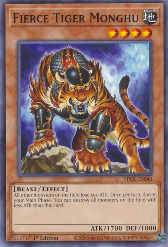 Fierce Tiger Monghu [STAX-EN040] Common | Jomio and Rueliete's Cards and Comics