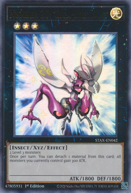 Number 20: Giga-Brilliant [STAX-EN042] Ultra Rare | Jomio and Rueliete's Cards and Comics