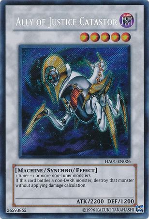 Ally of Justice Catastor [HA01-EN026] Secret Rare | Jomio and Rueliete's Cards and Comics