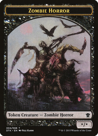 Zombie Horror Token [Dragons of Tarkir Tokens] | Jomio and Rueliete's Cards and Comics