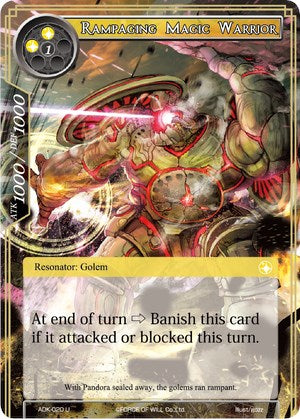 Rampaging Magic Warrior (ADK-020) [Advent of the Demon King] | Jomio and Rueliete's Cards and Comics