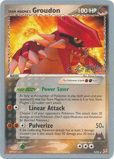 Team Magma's Groudon (9/95) (Magma Spirit - Tsuguyoshi Yamato) [World Championships 2004] | Jomio and Rueliete's Cards and Comics