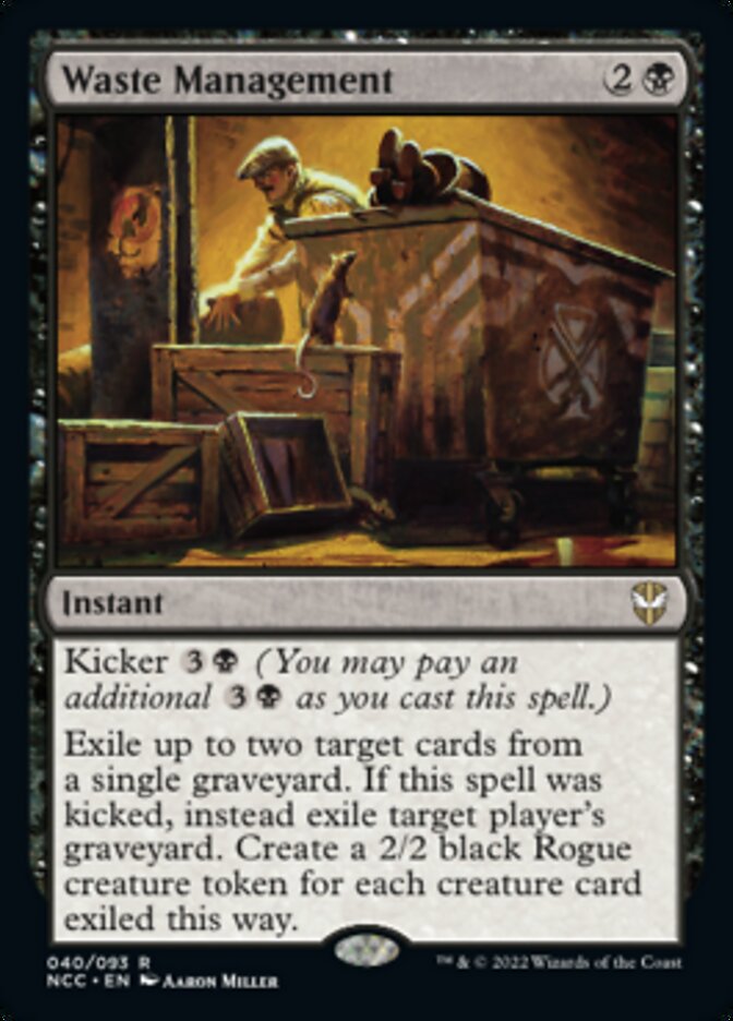 Waste Management [Streets of New Capenna Commander] | Jomio and Rueliete's Cards and Comics