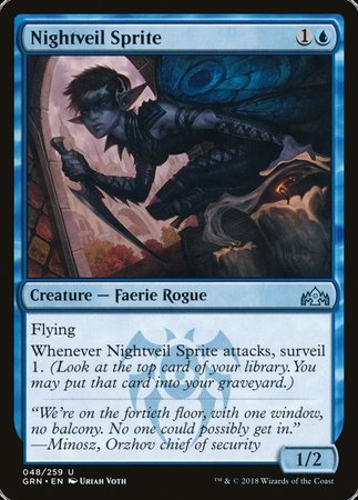 Nightveil Sprite [Guilds of Ravnica] | Jomio and Rueliete's Cards and Comics