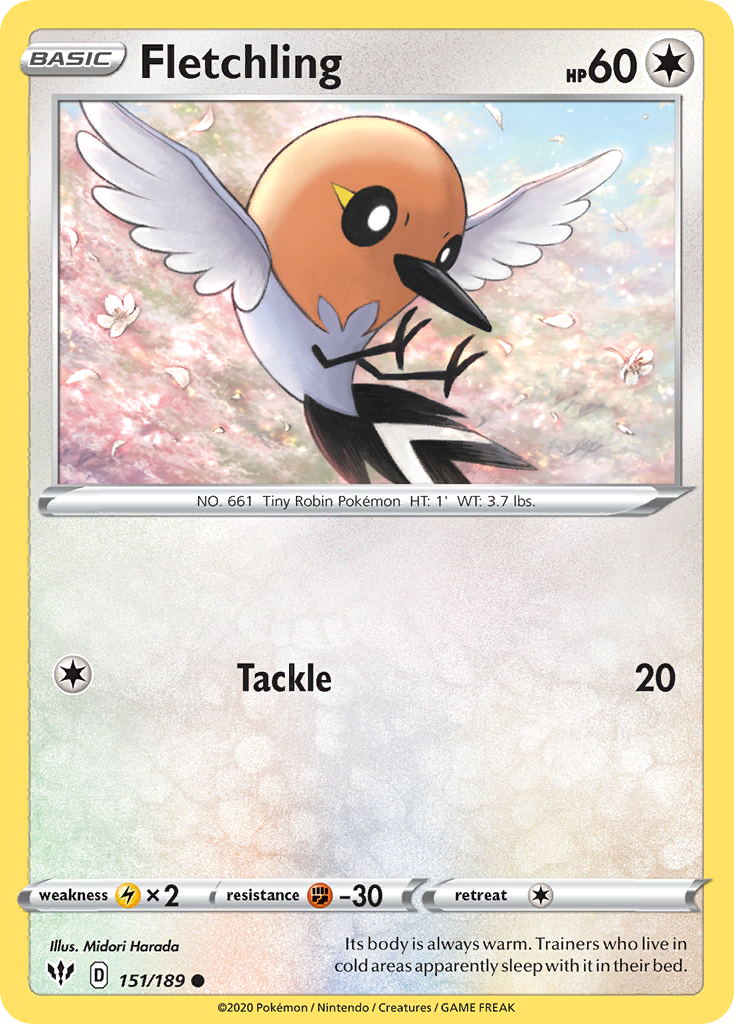 Fletchling (151/189) [Sword & Shield: Darkness Ablaze] | Jomio and Rueliete's Cards and Comics