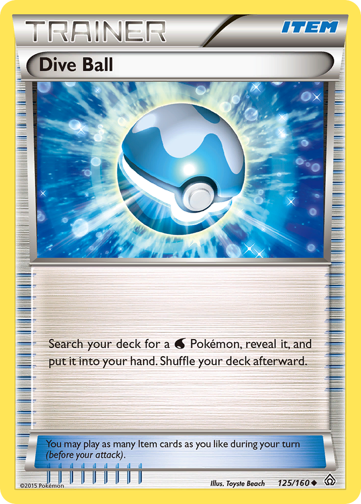 Dive Ball (125/160) [XY: Primal Clash] | Jomio and Rueliete's Cards and Comics