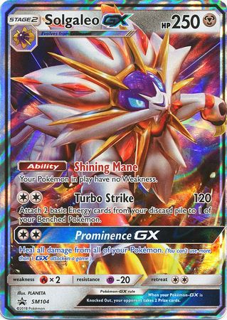 Solgaleo GX (SM104) (Jumbo Card) [Sun & Moon: Black Star Promos] | Jomio and Rueliete's Cards and Comics