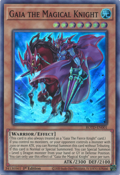 Gaia the Magical Knight [ROTD-EN001] Super Rare | Jomio and Rueliete's Cards and Comics