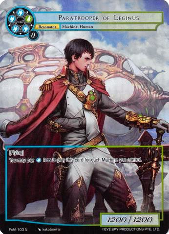 Paratrooper of Leginus (Full Art) (PofA-103) [Alice Origin IV: Prologue of Attoractia] | Jomio and Rueliete's Cards and Comics