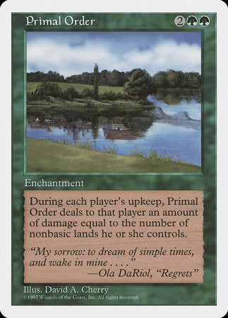 Primal Order [Fifth Edition] | Jomio and Rueliete's Cards and Comics
