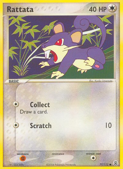 Rattata (77/112) [EX: FireRed & LeafGreen] | Jomio and Rueliete's Cards and Comics