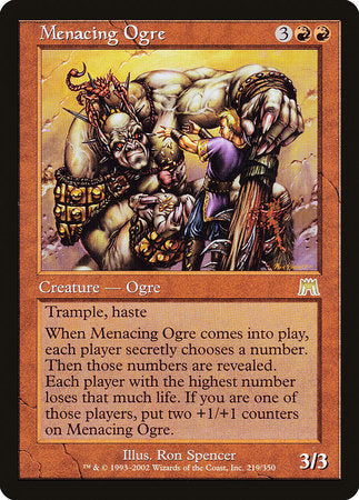 Menacing Ogre [Onslaught] | Jomio and Rueliete's Cards and Comics