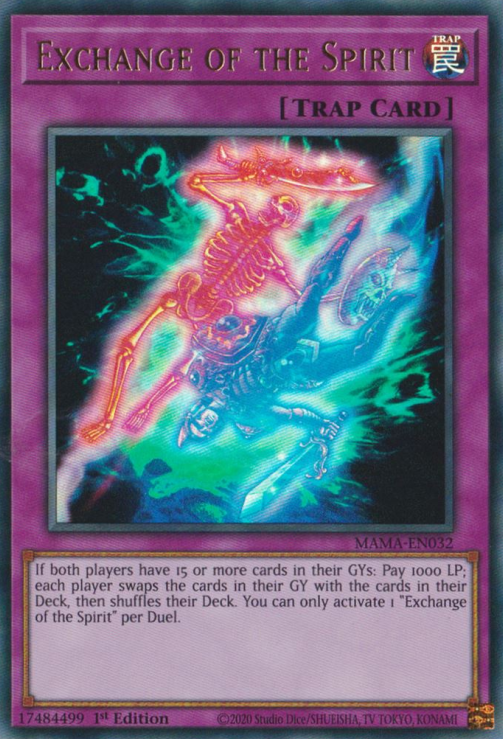 Exchange of the Spirit [MAMA-EN032] Ultra Rare | Jomio and Rueliete's Cards and Comics