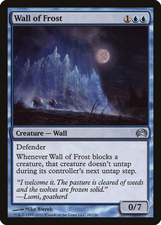 Wall of Frost [Planechase 2012] | Jomio and Rueliete's Cards and Comics