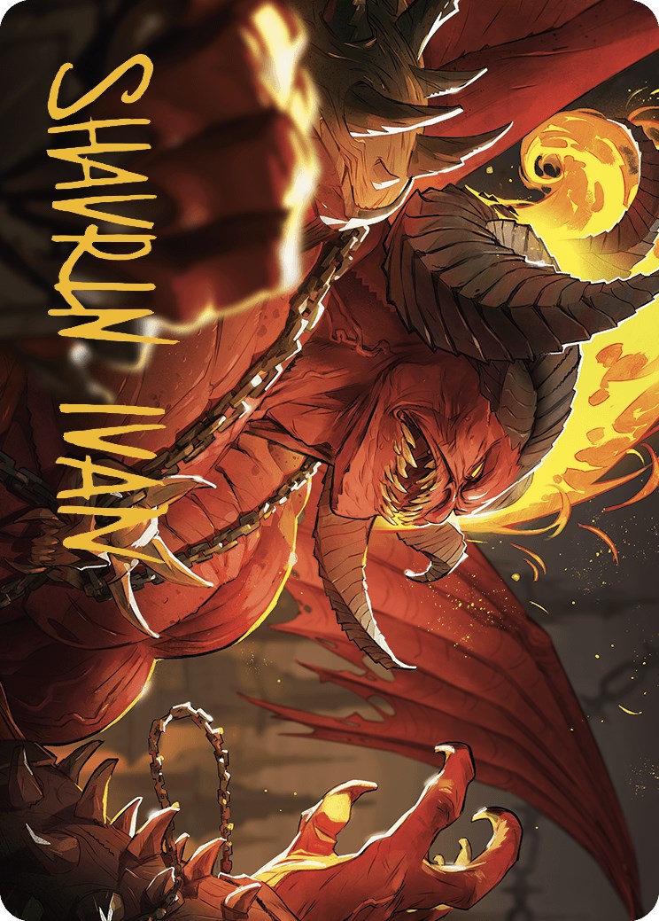 Rakdos, Patron of Chaos Art Card (45/49) (Gold-Stamped Signature) [Murders at Karlov Manor Art Series] | Jomio and Rueliete's Cards and Comics