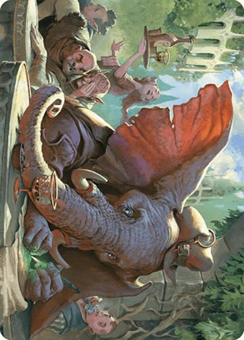 Loxodon Eavesdropper Art Card [Murders at Karlov Manor Art Series] | Jomio and Rueliete's Cards and Comics