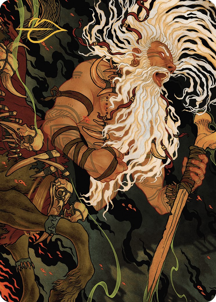 Yarus, Roar of the Old Gods Art Card (46/49) (Gold-Stamped Signature) [Murders at Karlov Manor Art Series] | Jomio and Rueliete's Cards and Comics