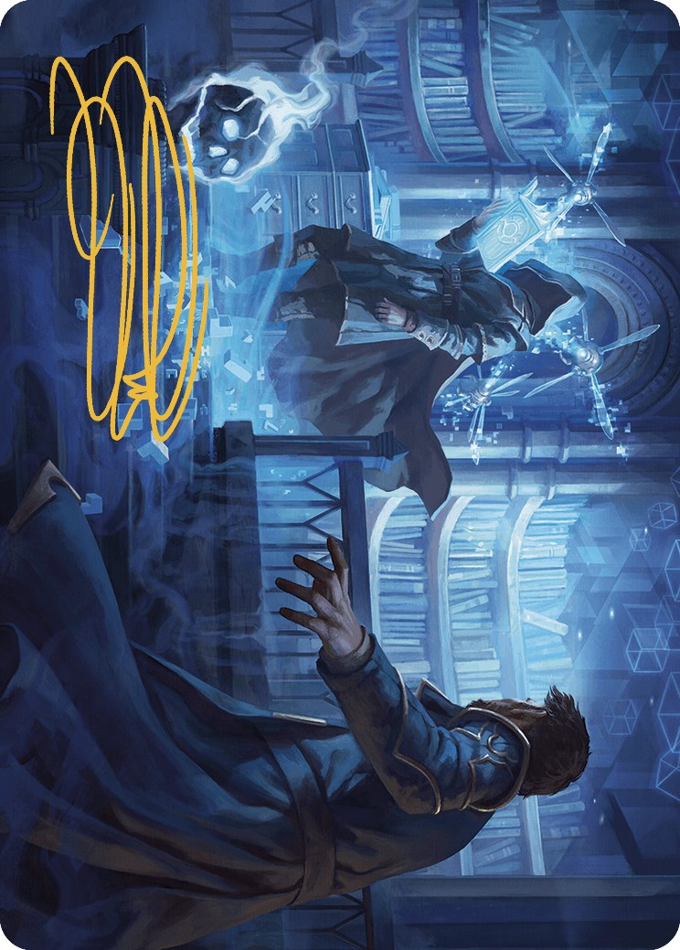 Intrude on the Mind Art Card (Gold-Stamped Signature) [Murders at Karlov Manor Art Series] | Jomio and Rueliete's Cards and Comics