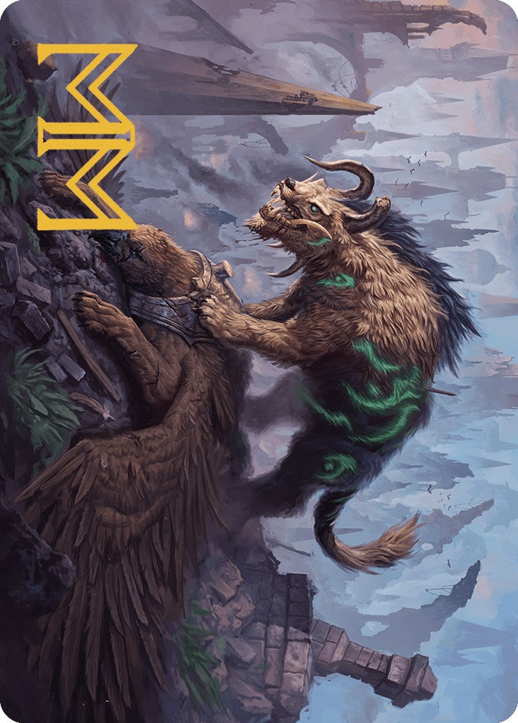 Axebane Ferox Art Card (Gold-Stamped Signature) [Murders at Karlov Manor Art Series] | Jomio and Rueliete's Cards and Comics