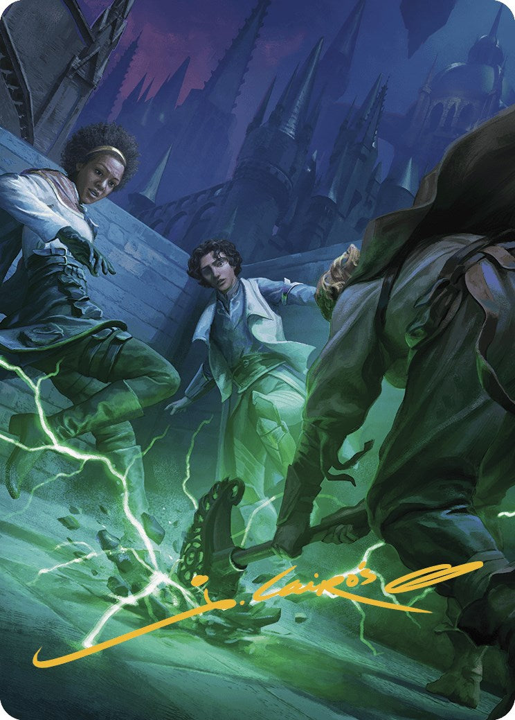 Fanatical Strength Art Card (Gold-Stamped Signature) [Murders at Karlov Manor Art Series] | Jomio and Rueliete's Cards and Comics