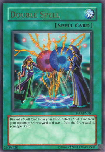 Double Spell [DR1-EN161] Ultra Rare | Jomio and Rueliete's Cards and Comics