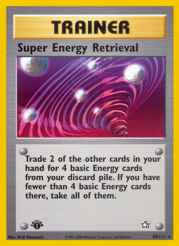 Super Energy Retrieval (89/111) [Neo Genesis 1st Edition] | Jomio and Rueliete's Cards and Comics