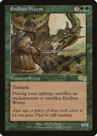 Endless Wurm [Urza's Saga] | Jomio and Rueliete's Cards and Comics