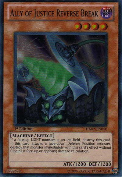 Ally of Justice Reverse Break [HA02-EN050] Super Rare | Jomio and Rueliete's Cards and Comics