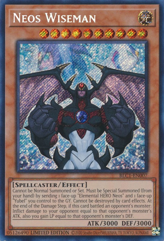 Neos Wiseman [BLC1-EN007] Secret Rare | Jomio and Rueliete's Cards and Comics
