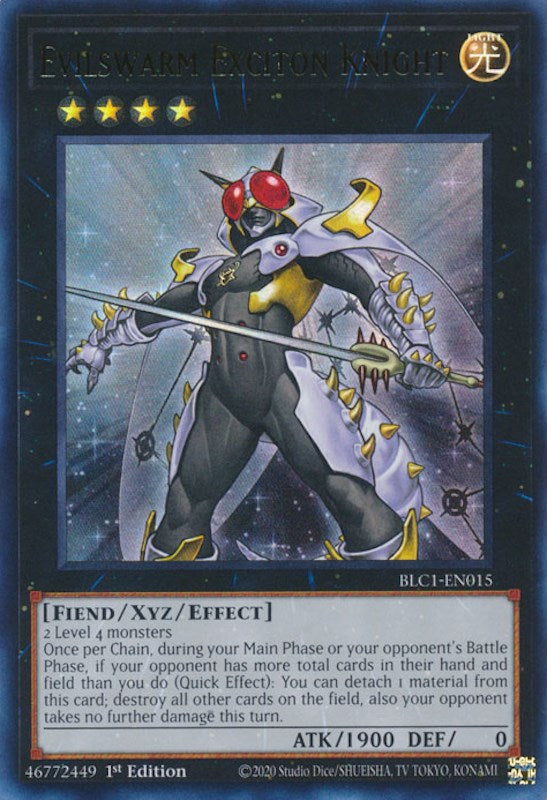 Evilswarm Exciton Knight [BLC1-EN015] Ultra Rare | Jomio and Rueliete's Cards and Comics
