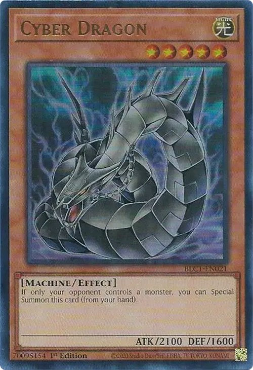 Cyber Dragon (Alternate Art) [BLC1-EN021] Ultra Rare | Jomio and Rueliete's Cards and Comics