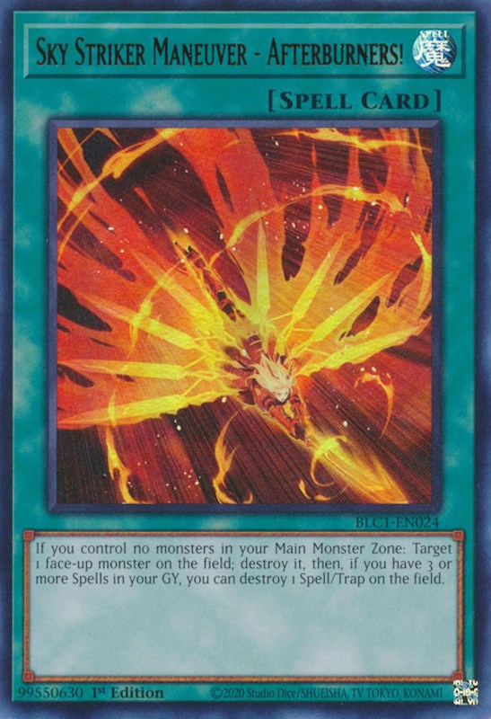 Sky Striker Maneuver - Afterburners! [BLC1-EN024] Ultra Rare | Jomio and Rueliete's Cards and Comics