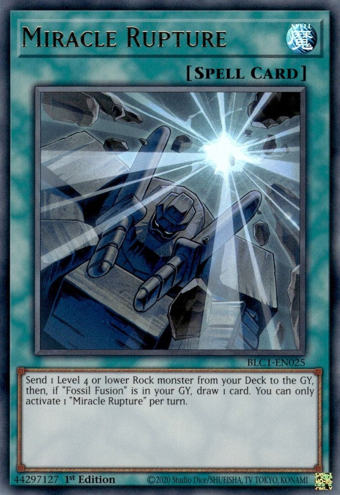 Miracle Rupture [BLC1-EN025] Ultra Rare | Jomio and Rueliete's Cards and Comics