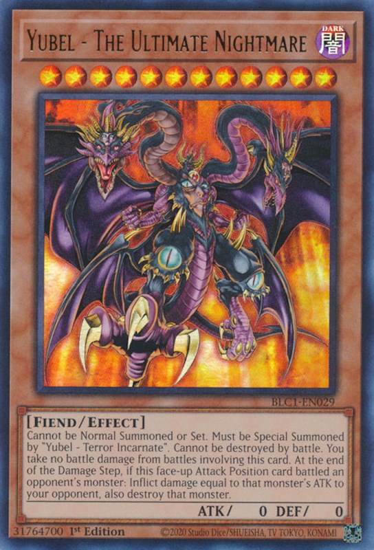 Yubel - The Ultimate Nightmare [BLC1-EN029] Ultra Rare | Jomio and Rueliete's Cards and Comics