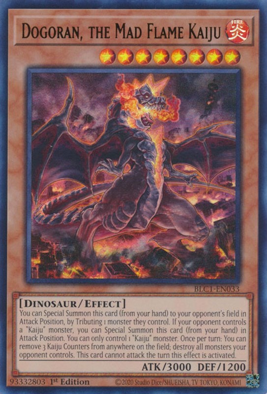 Dogoran, the Mad Flame Kaiju [BLC1-EN033] Ultra Rare | Jomio and Rueliete's Cards and Comics