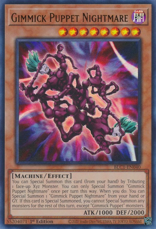 Gimmick Puppet Nightmare [BLC1-EN040] Ultra Rare | Jomio and Rueliete's Cards and Comics